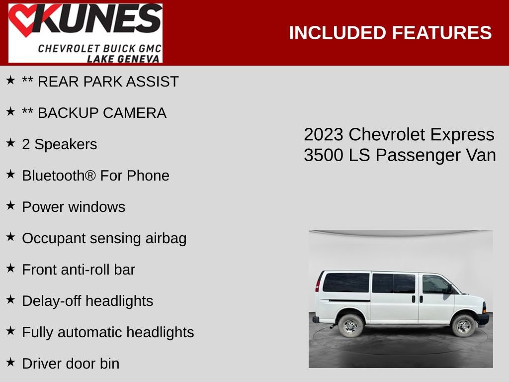Used 2023 Chevrolet Express 3500 LS RWD image 2