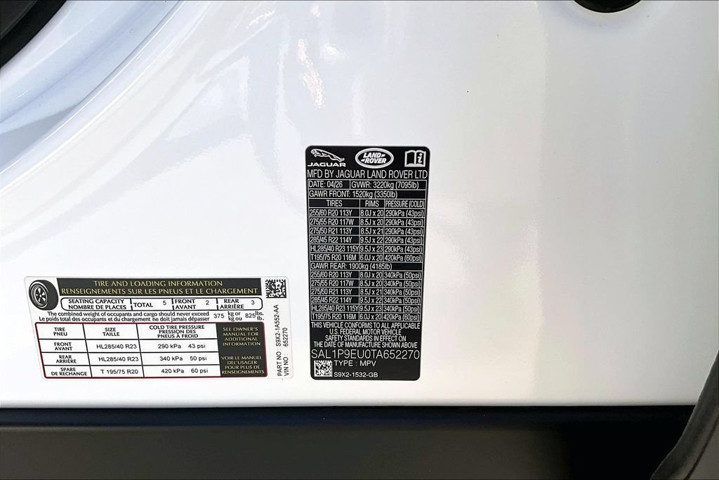 New 2026 Land Rover Range Rover Sport SE AWD/4WD image 8