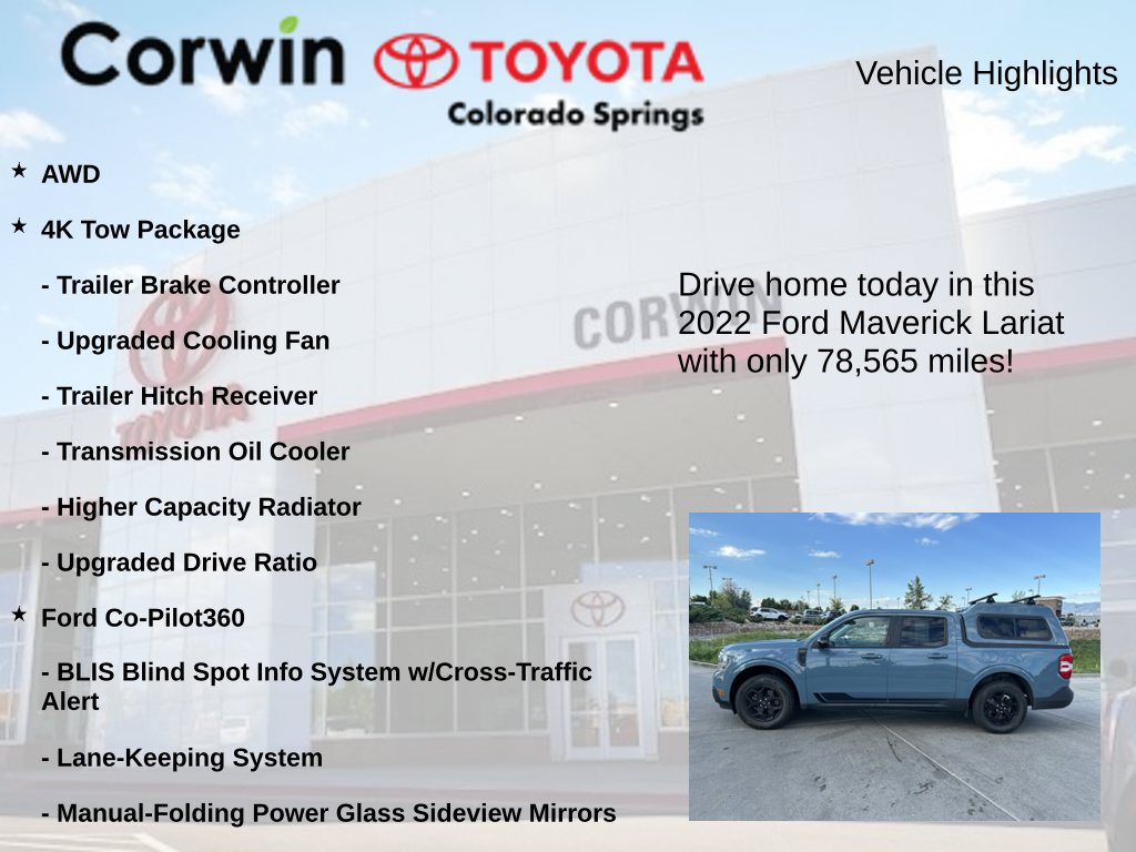 Used 2022 Ford Maverick Lariat w/ Lariat Luxury Package AWD/4WD image 7