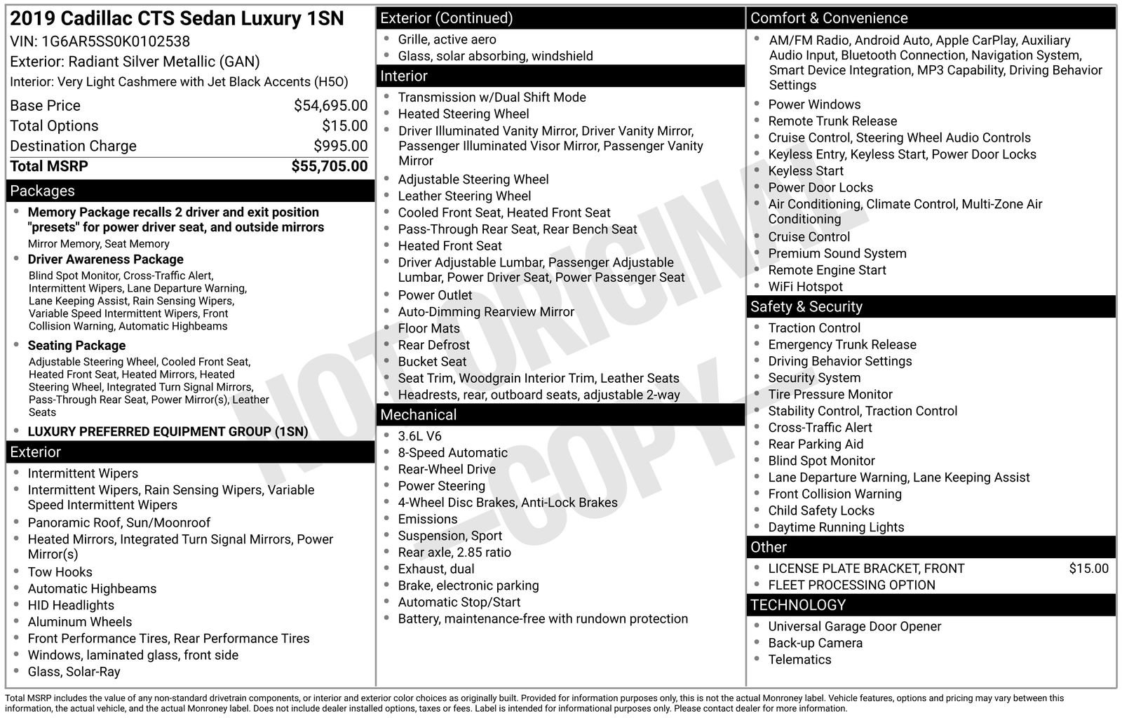 Used 2019 Cadillac CTS Luxury image 5