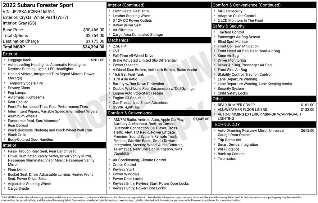 Used 2022 Subaru Forester Sport image 59