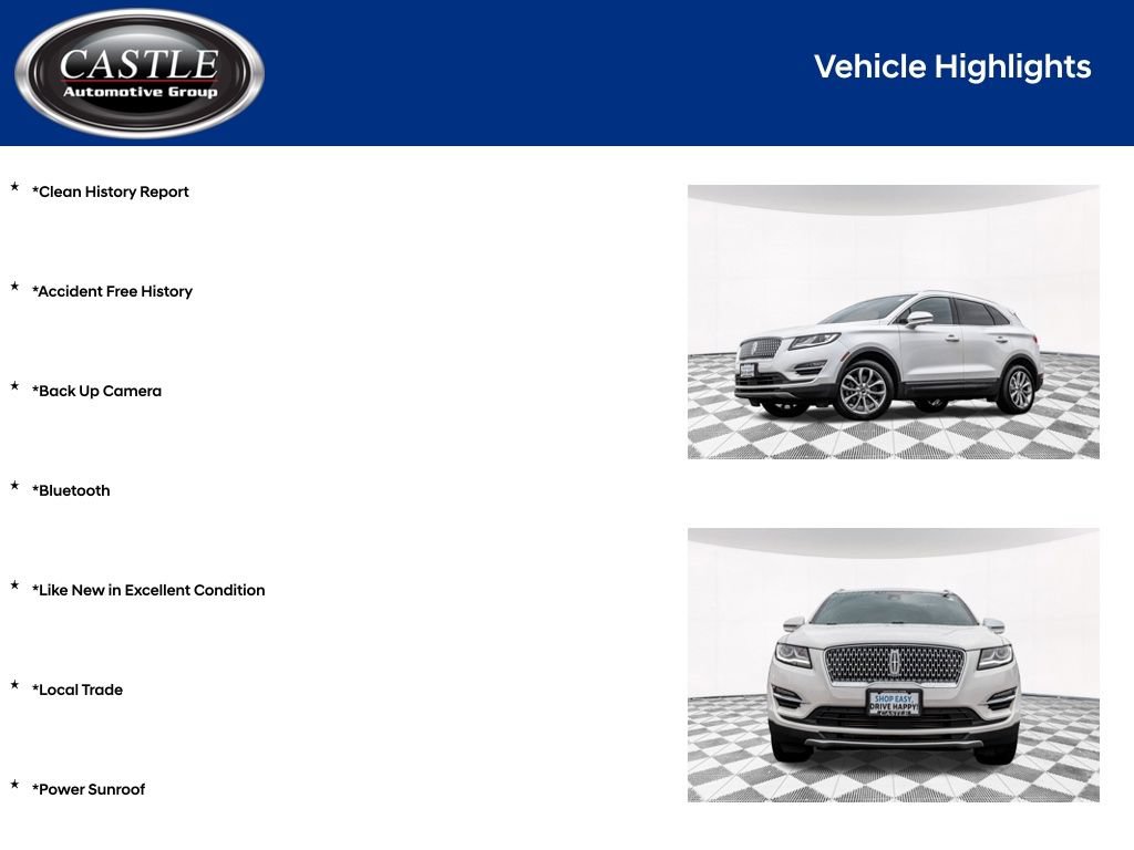 Used 2019 Lincoln MKC Select w/ Select Plus Package AWD/4WD image 4