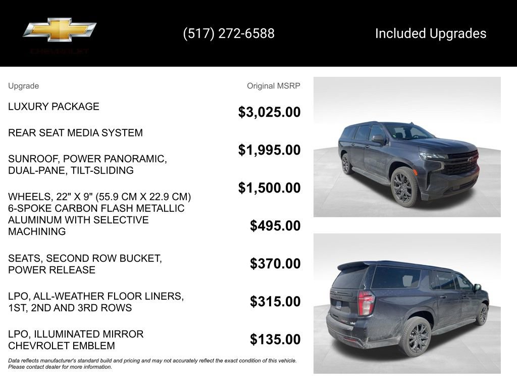 Used 2023 Chevrolet Suburban RST w/ Luxury Package image 15