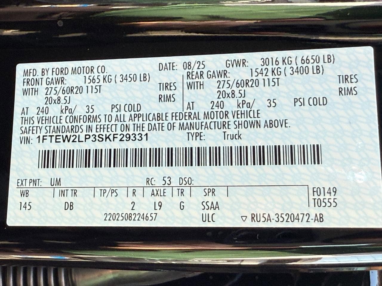 New 2025 Ford F150 STX w/ Equipment Group 200A image 19