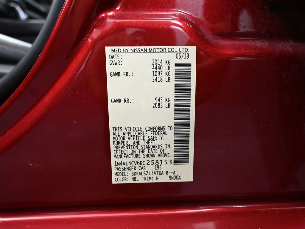 Used 2019 Nissan Altima 2.0 SR image 48