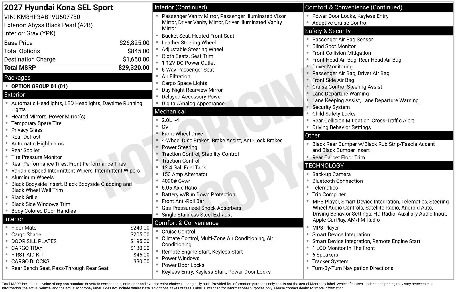 New 2027 Hyundai Kona SEL Sport FWD image 25