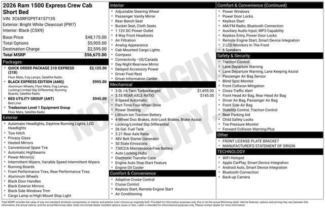 Used 2026 RAM 1500 Express AWD/4WD image 6
