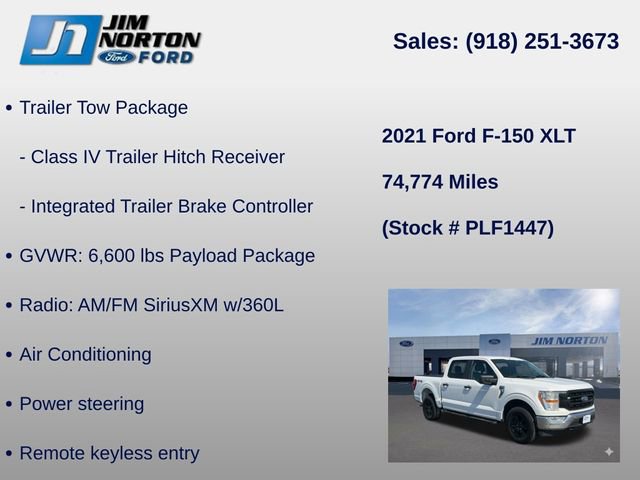Used 2021 Ford F150 XLT w/ Trailer Tow Package image 11
