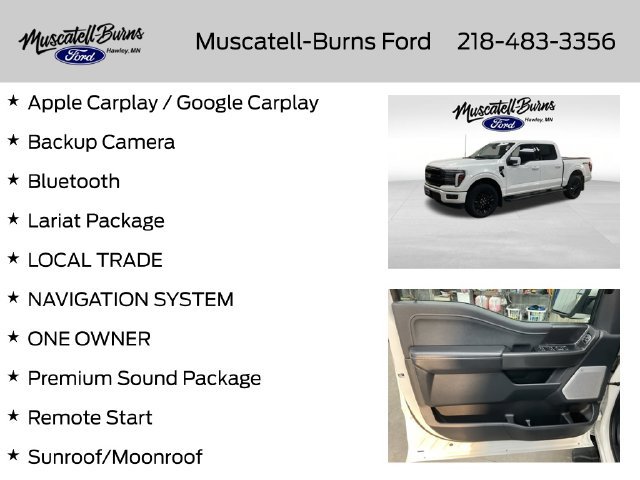 Used 2025 Ford F150 Lariat w/ Equipment Group 502A High AWD/4WD image 7