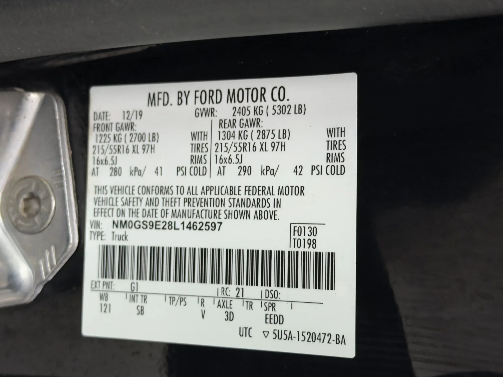 Used 2020 Ford Transit Connect XL FWD image 53
