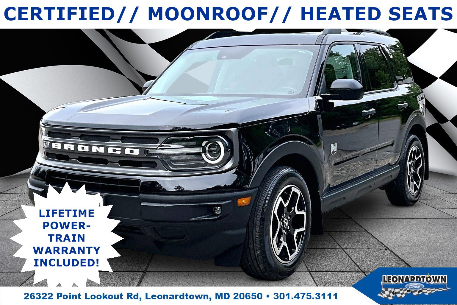Certified 2023 Ford Bronco Sport Big Bend w/ Convenience Package