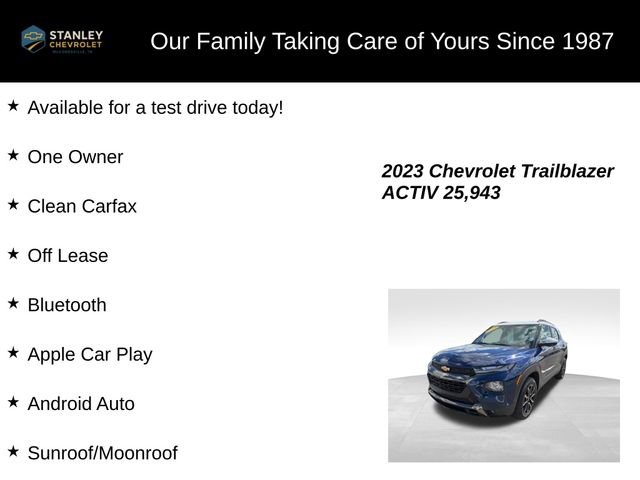Used 2023 Chevrolet TrailBlazer ACTIV w/ Sun and Liftgate Package AWD/4WD image 9