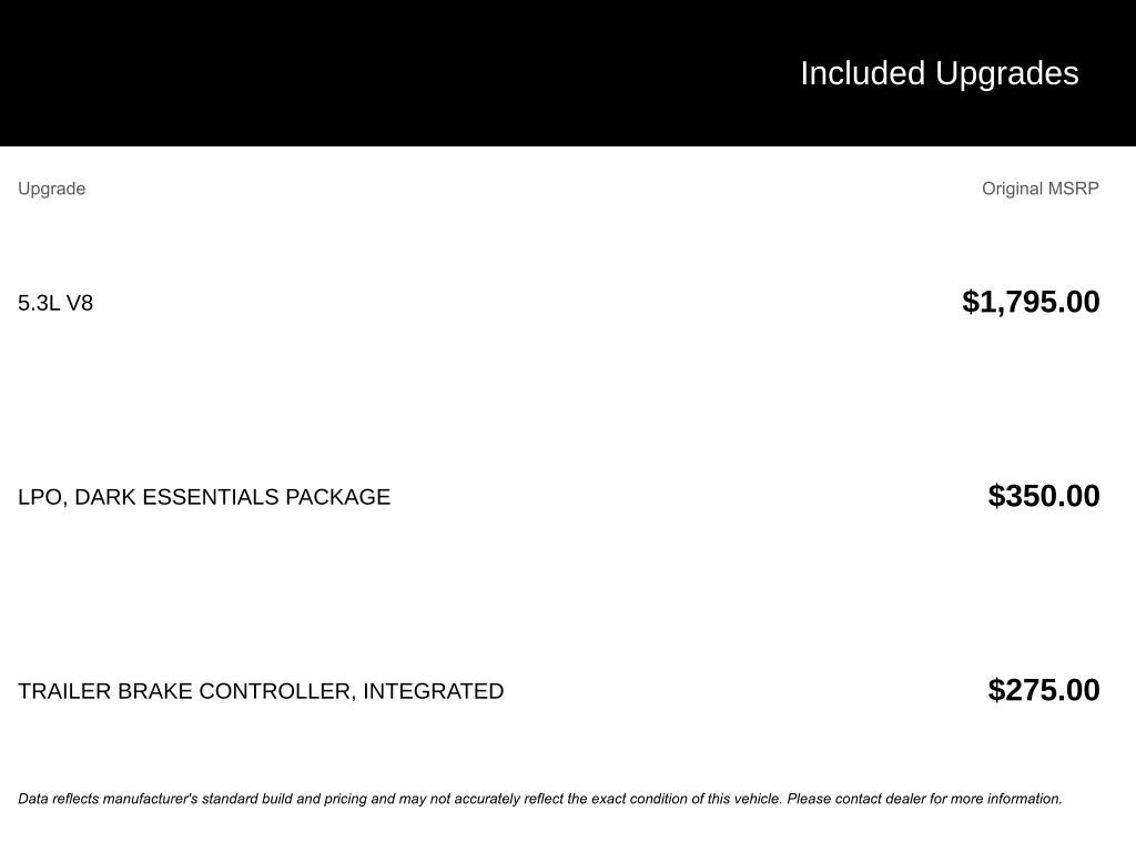 Used 2023 Chevrolet Silverado 1500 Custom Trail Boss w/ LPO, Dark Essentials Package image 2