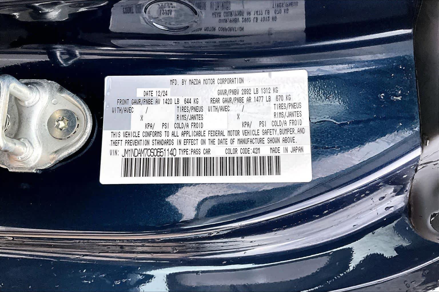 Used 2025 MAZDA MX-5 Miata RF Grand Touring RWD image 32
