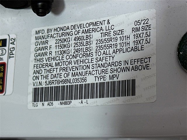 Certified 2022 Honda CR-V Touring image 35