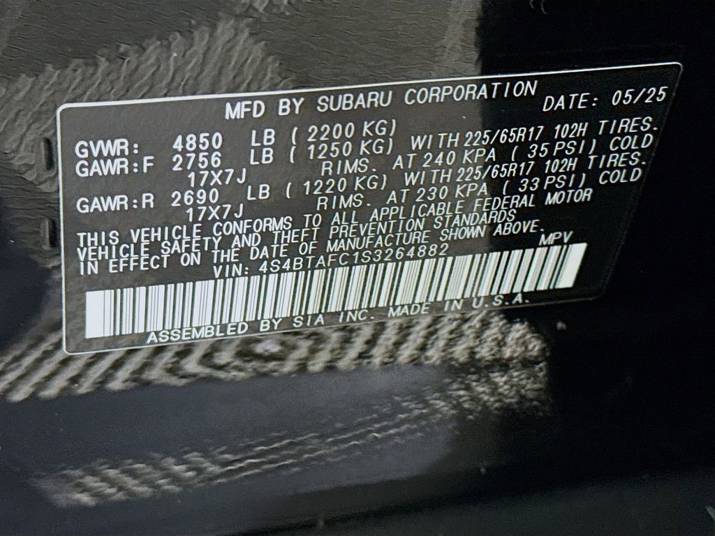 Certified 2025 Subaru Outback Premium w/ Popular Package #1 image 37