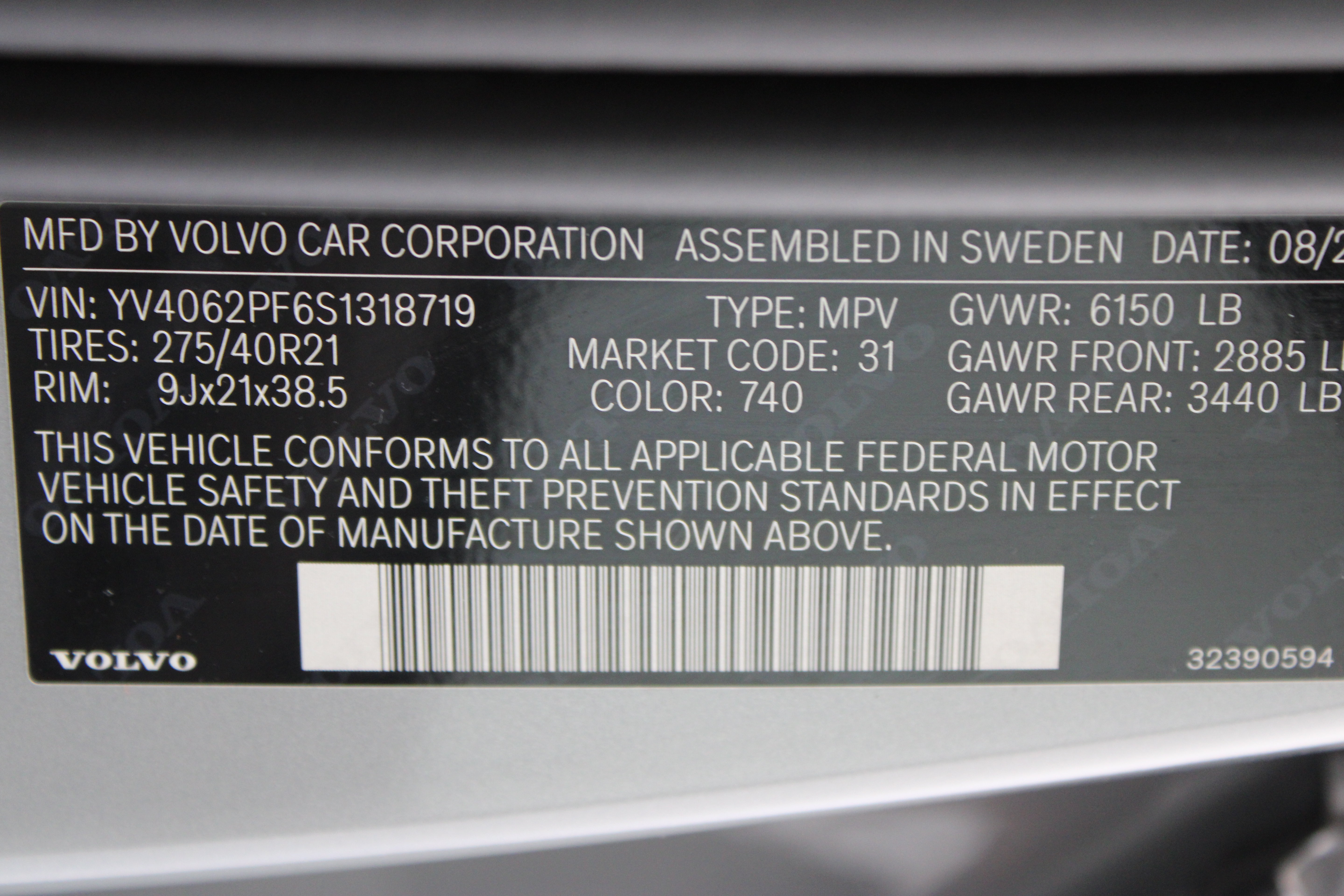 Used 2025 Volvo XC90 B6 Ultra w/ Protection Package Premier AWD/4WD image 45