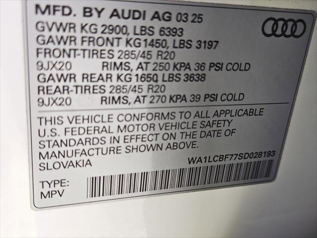 Certified 2025 Audi Q7 2.0T Premium Plus w/ Premium Plus Package AWD/4WD image 43