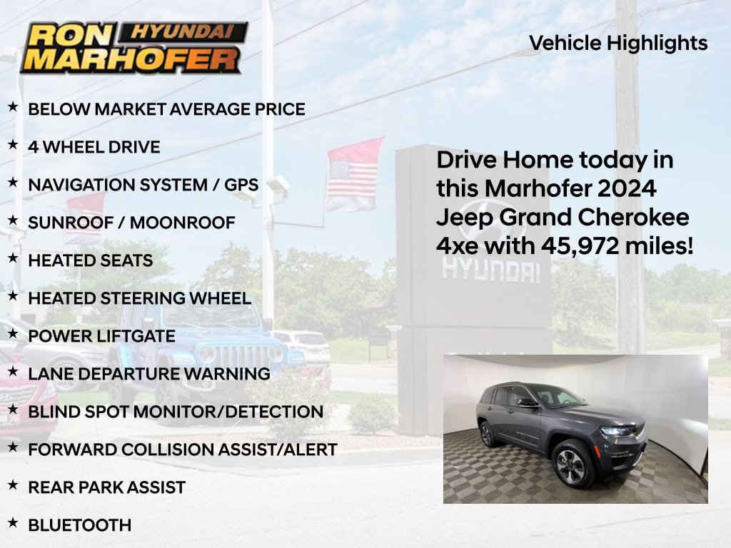Used 2024 Jeep Grand Cherokee Limited 4xe w/ Trailer Tow Package AWD/4WD image 15