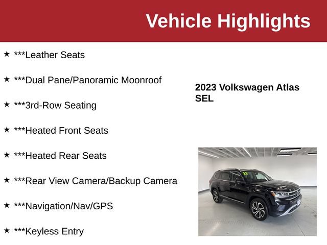 Used 2023 Volkswagen Atlas SEL AWD/4WD image 10