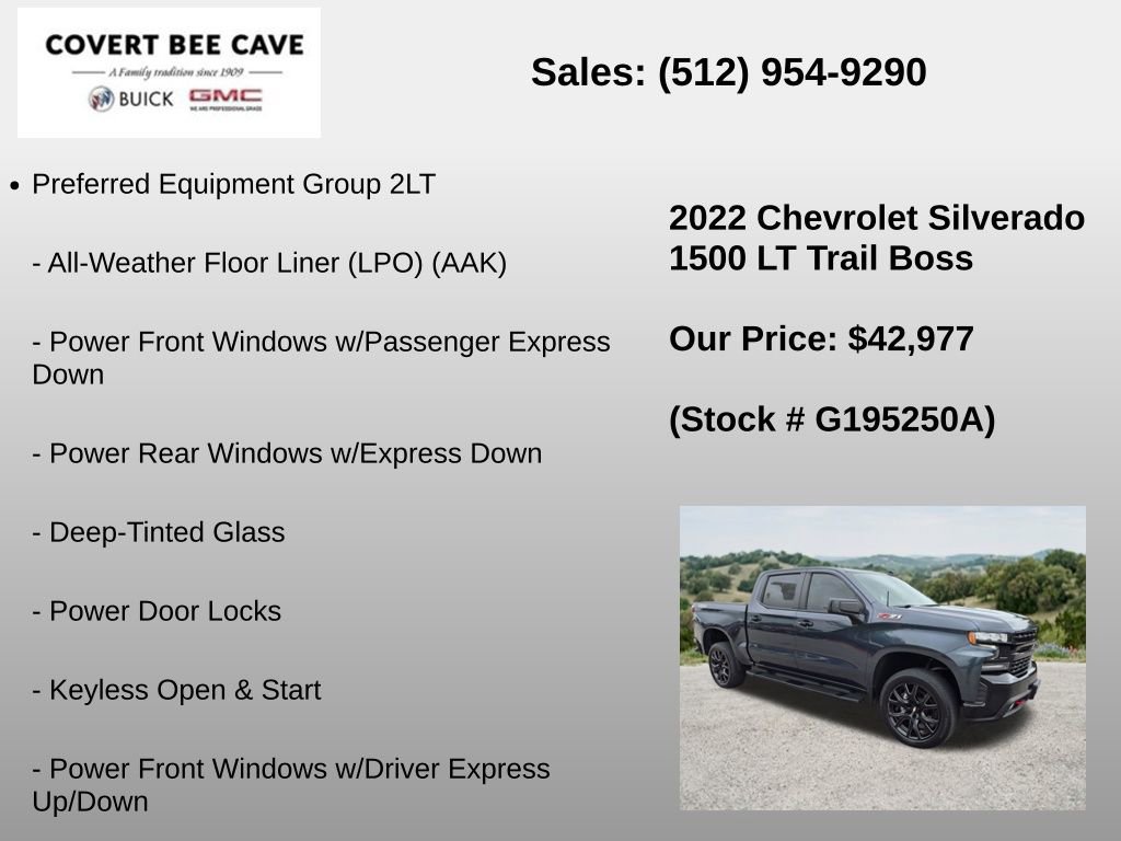 Used 2022 Chevrolet Silverado 1500 LT Trail Boss AWD/4WD image 6