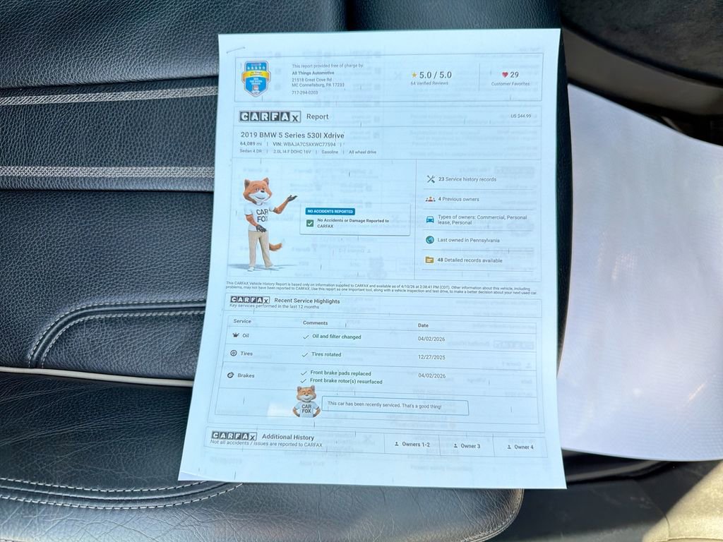 Used 2019 BMW 530i xDrive w/ Convenience Package image 43