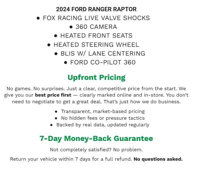 Certified 2024 Ford Ranger Raptor image 2