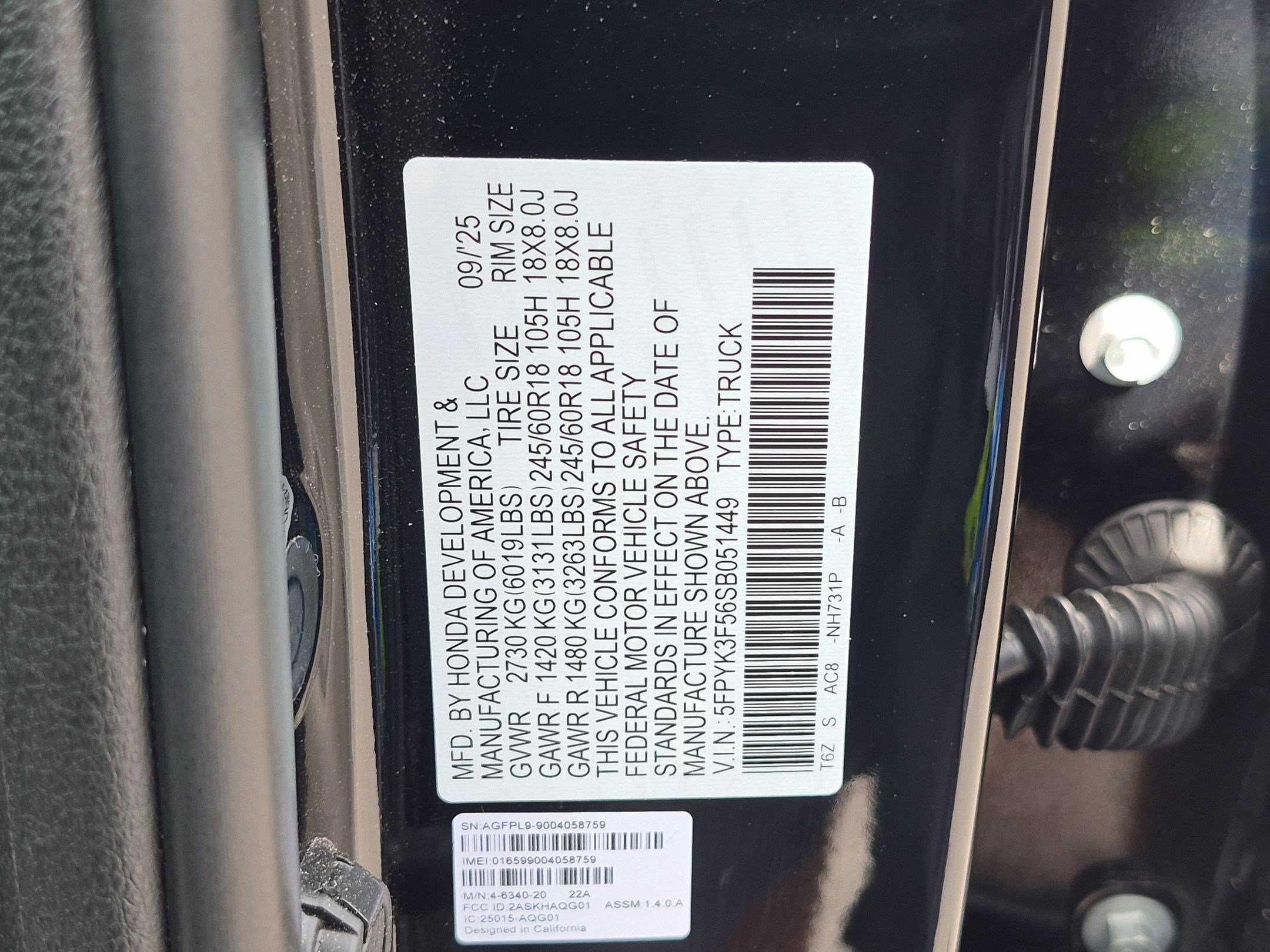 Certified 2025 Honda Ridgeline RTL image 36