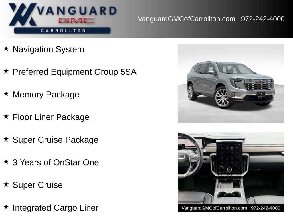New 2026 GMC Acadia Denali w/ Super Cruise Package FWD image 6