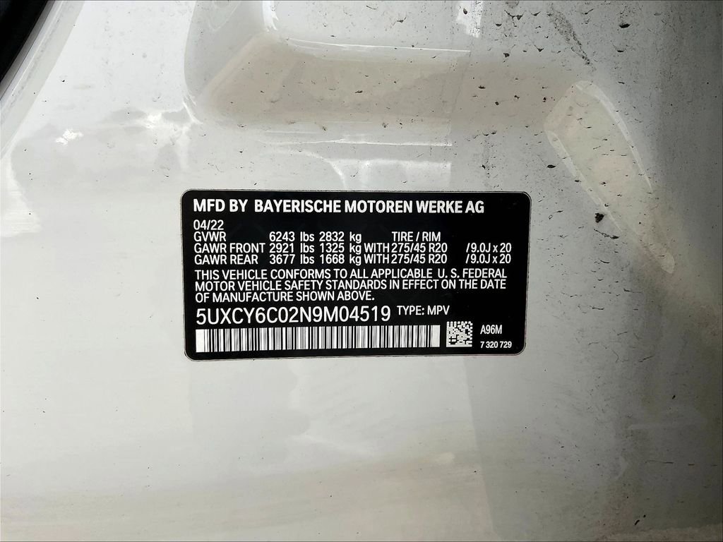 Used 2022 BMW X6 xDrive40i w/ M Sport Package AWD/4WD image 19