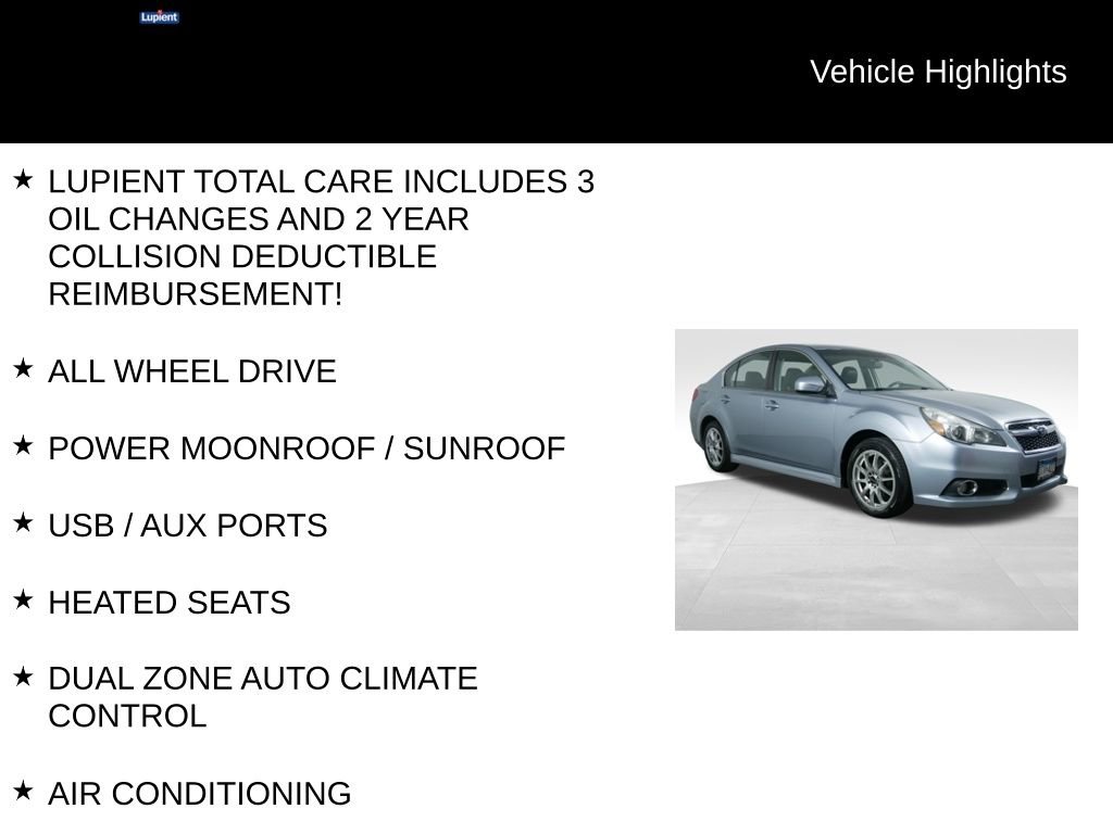 Used 2013 Subaru Legacy 2.5i Limited AWD/4WD image 7