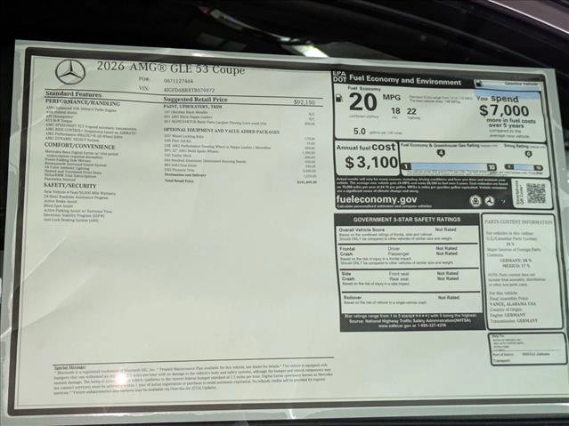 New 2026 Mercedes-Benz GLE 53 AMG 4MATIC Coupe image 19