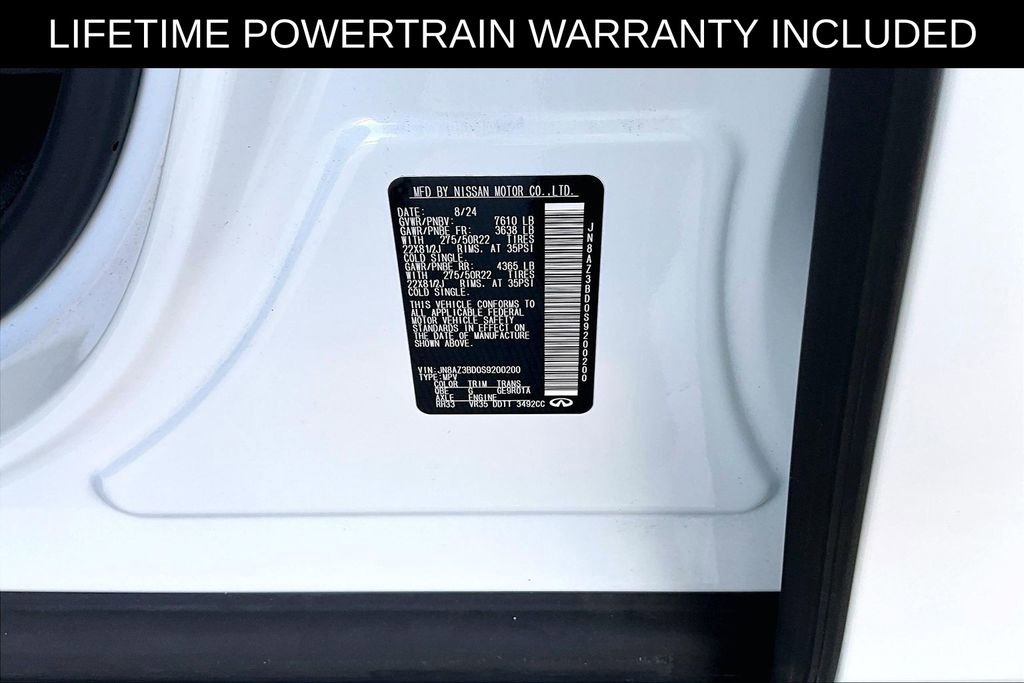 Certified 2025 INFINITI QX80 Luxe image 46