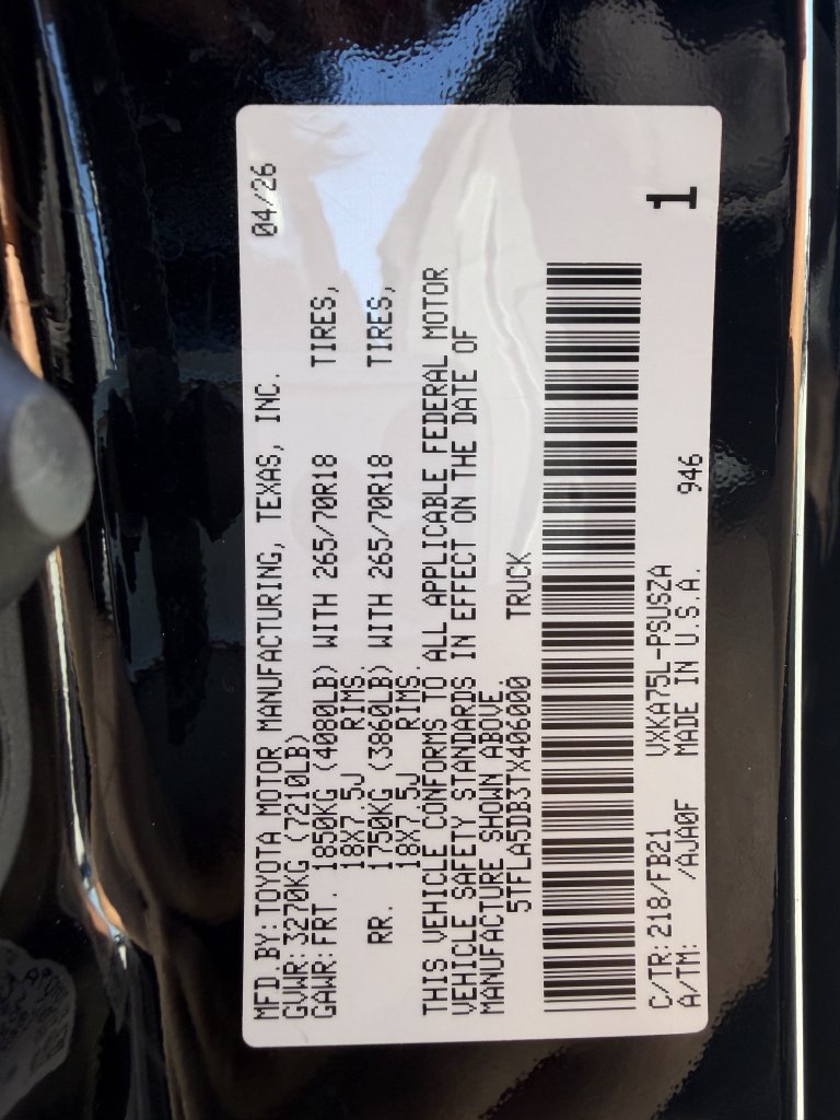 Used 2026 Toyota Tundra SR5 AWD/4WD image 29