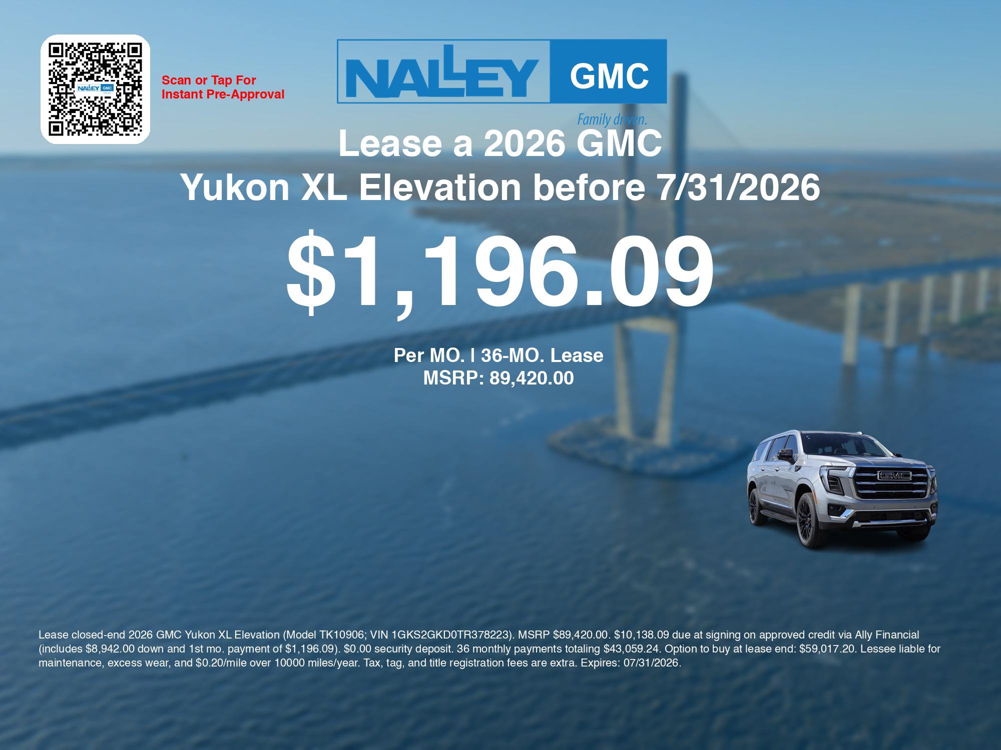 New 2026 GMC Yukon XL Elevation w/ Elevation Premium Package AWD/4WD image 3
