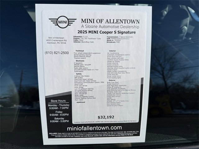 Certified 2025 MINI Cooper S image 31