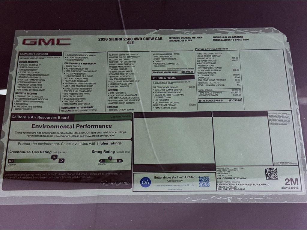 New 2026 GMC Sierra 2500 SLE w/ SLE Convenience Package AWD/4WD image 20