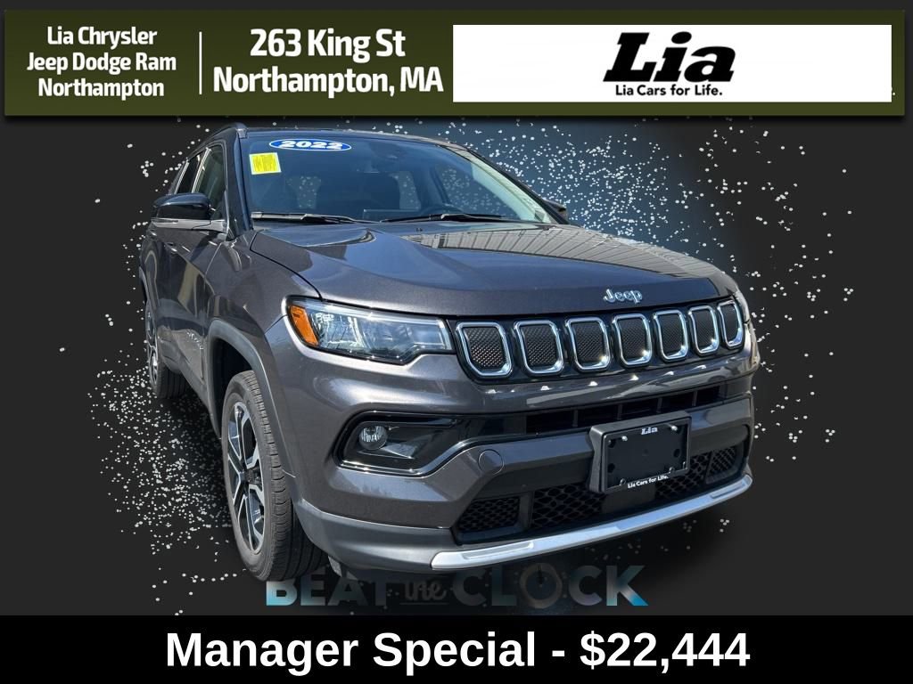 Certified 2022 Jeep Compass Limited w/ Sun and Sound Group image 1