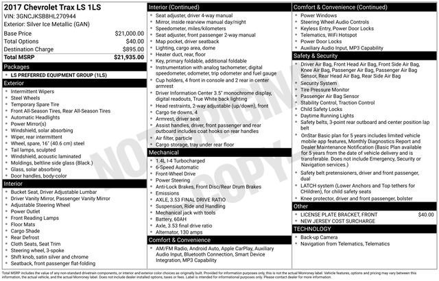 Used 2017 Chevrolet Trax LS image 5