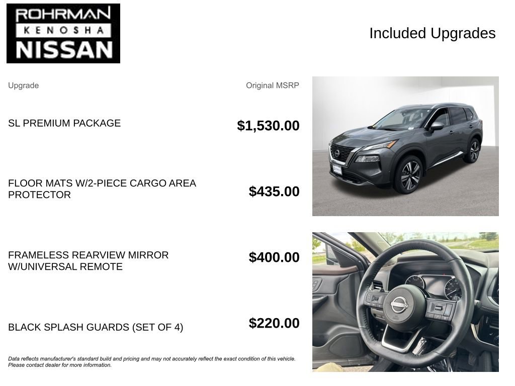 Certified 2023 Nissan Rogue SL w/ SL Premium Package AWD/4WD image 4