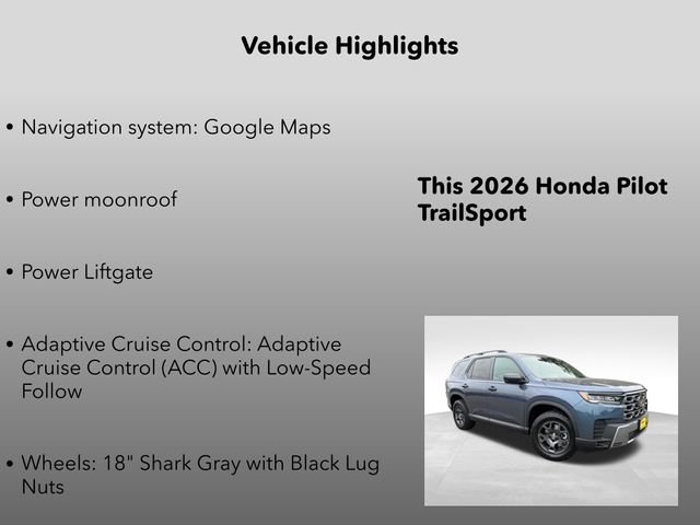 New 2026 Honda Pilot TrailSport image 5