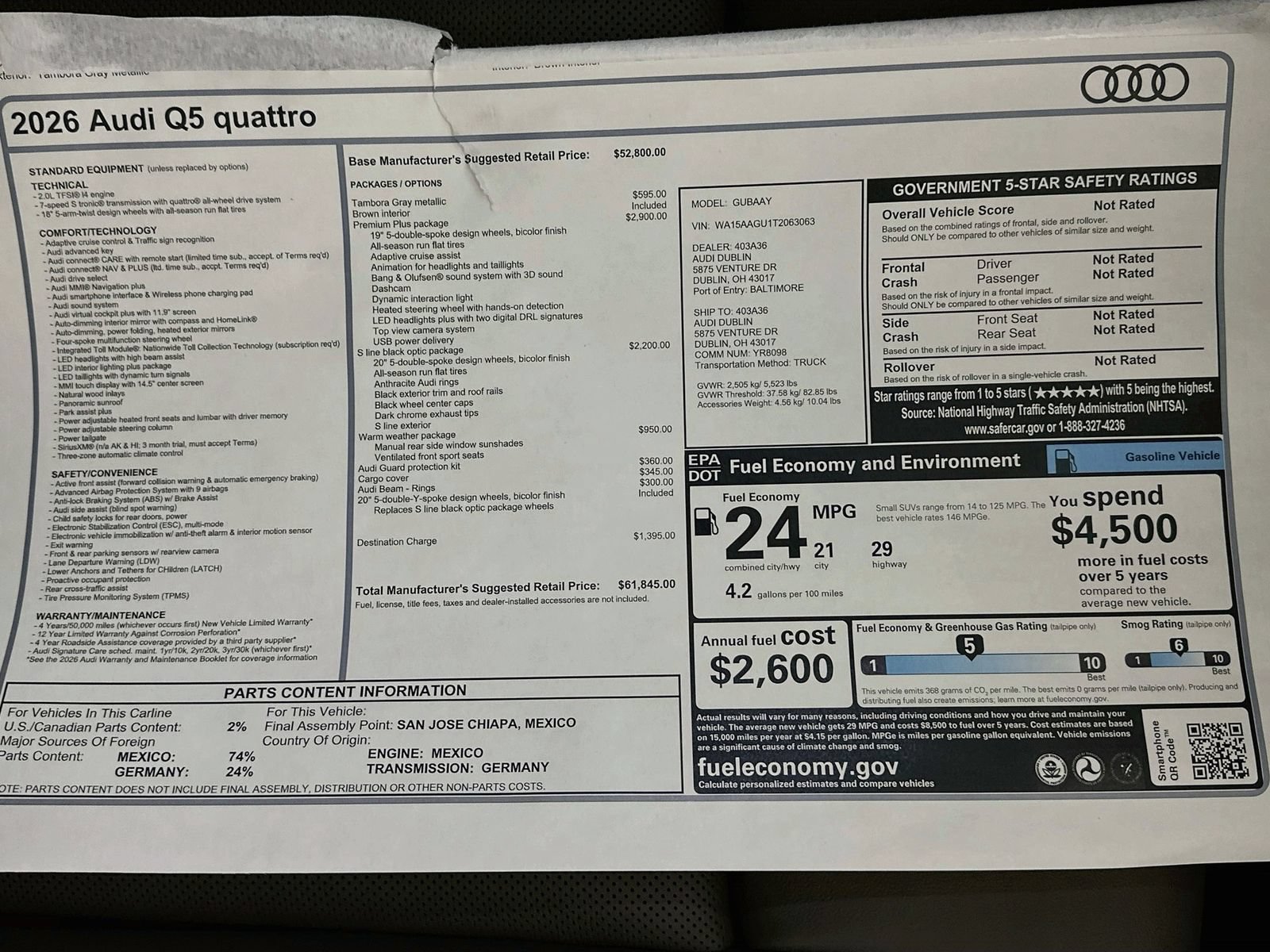 New 2026 Audi Q5 Premium Plus AWD/4WD image 46