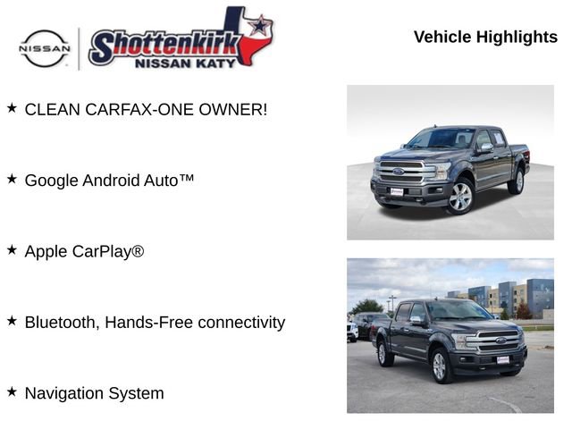 Used 2018 Ford F150 Platinum w/ Equipment Group 701A Luxury image 6