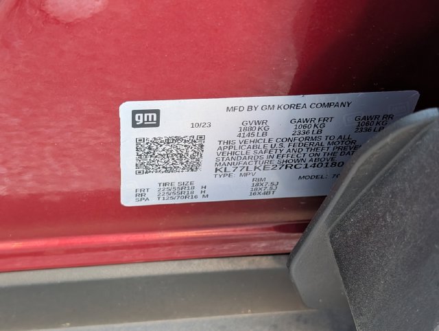 Certified 2024 Chevrolet Trax ACTIV w/ Sunroof Package FWD image 34