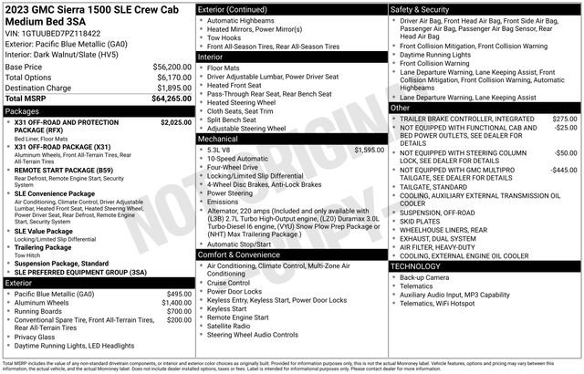 Certified 2023 GMC Sierra 1500 SLE AWD/4WD image 16