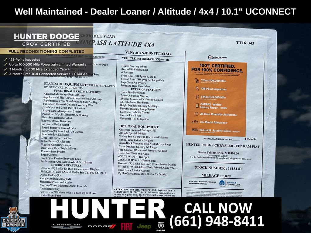 Certified 2026 Jeep Compass Latitude AWD/4WD image 3