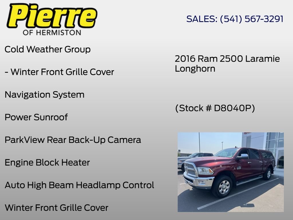 Used 2016 RAM 2500 Longhorn w/ Convenience Group AWD/4WD image 6