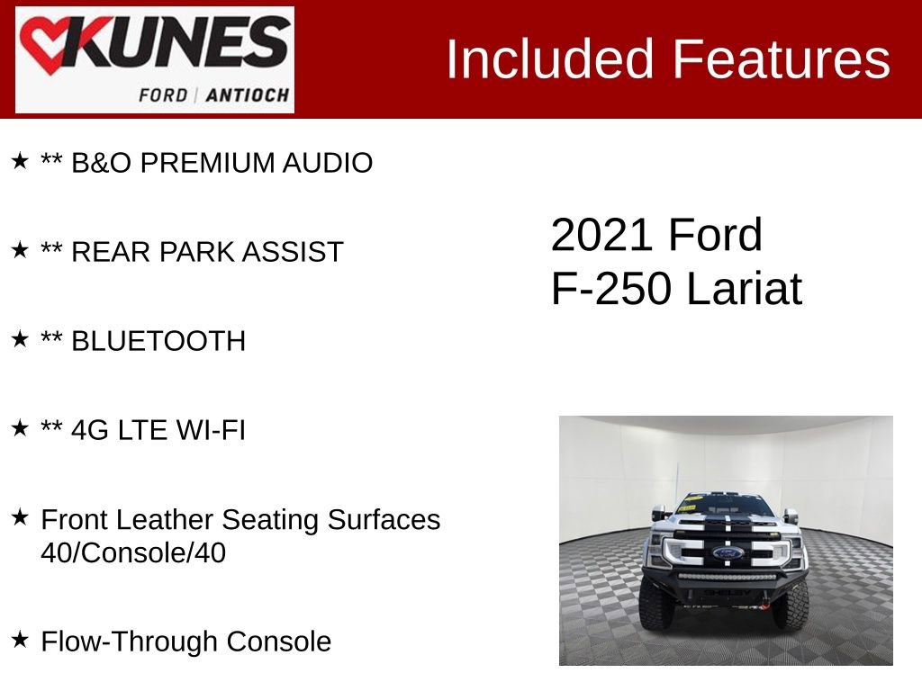 Used 2021 Ford F250 Lariat w/ Lariat Ultimate Package image 4