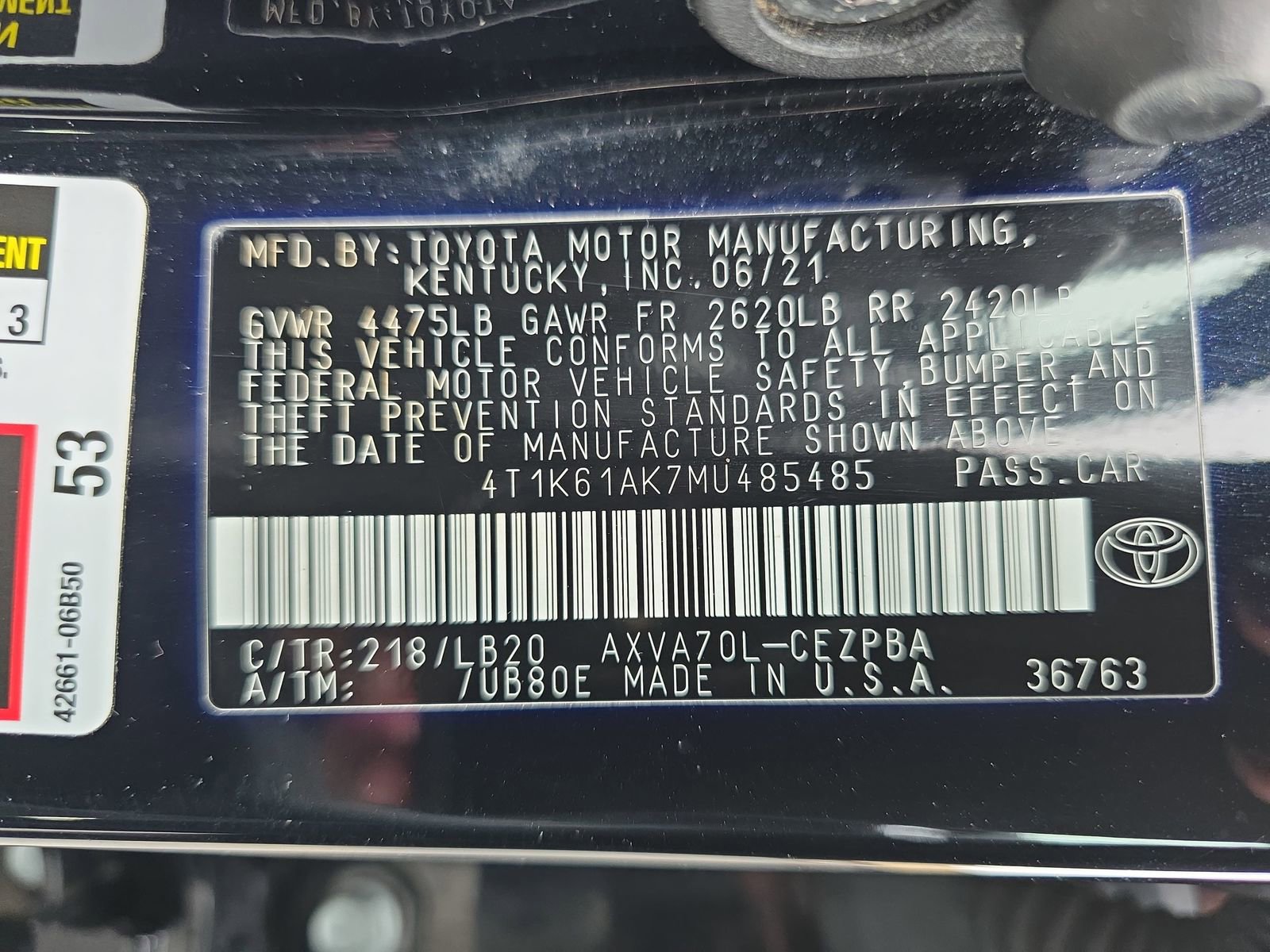 Used 2021 Toyota Camry XSE image 34