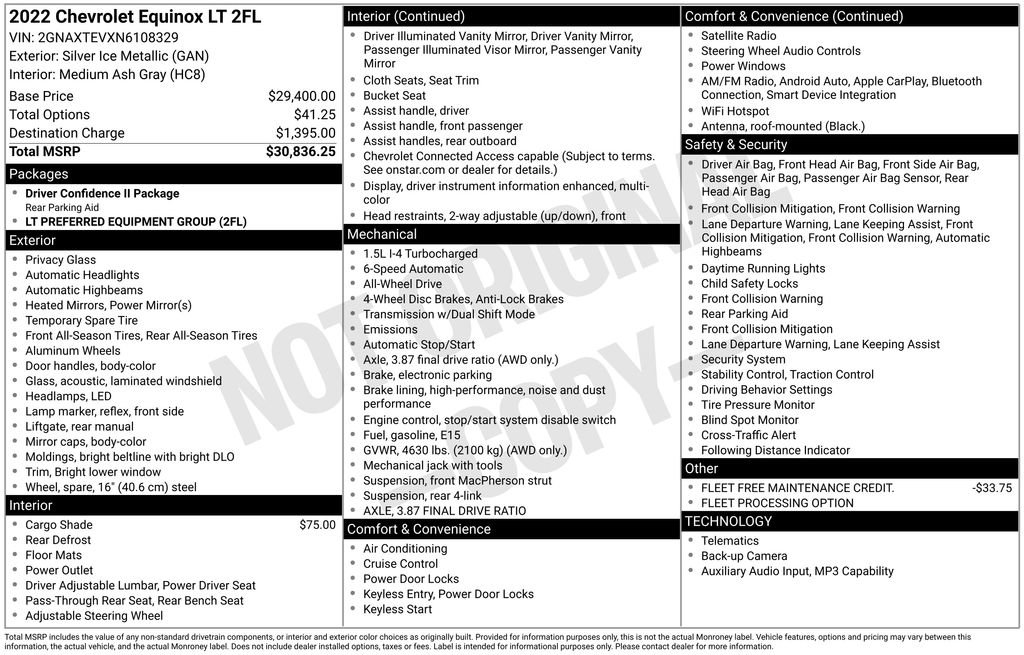Used 2022 Chevrolet Equinox LT image 35